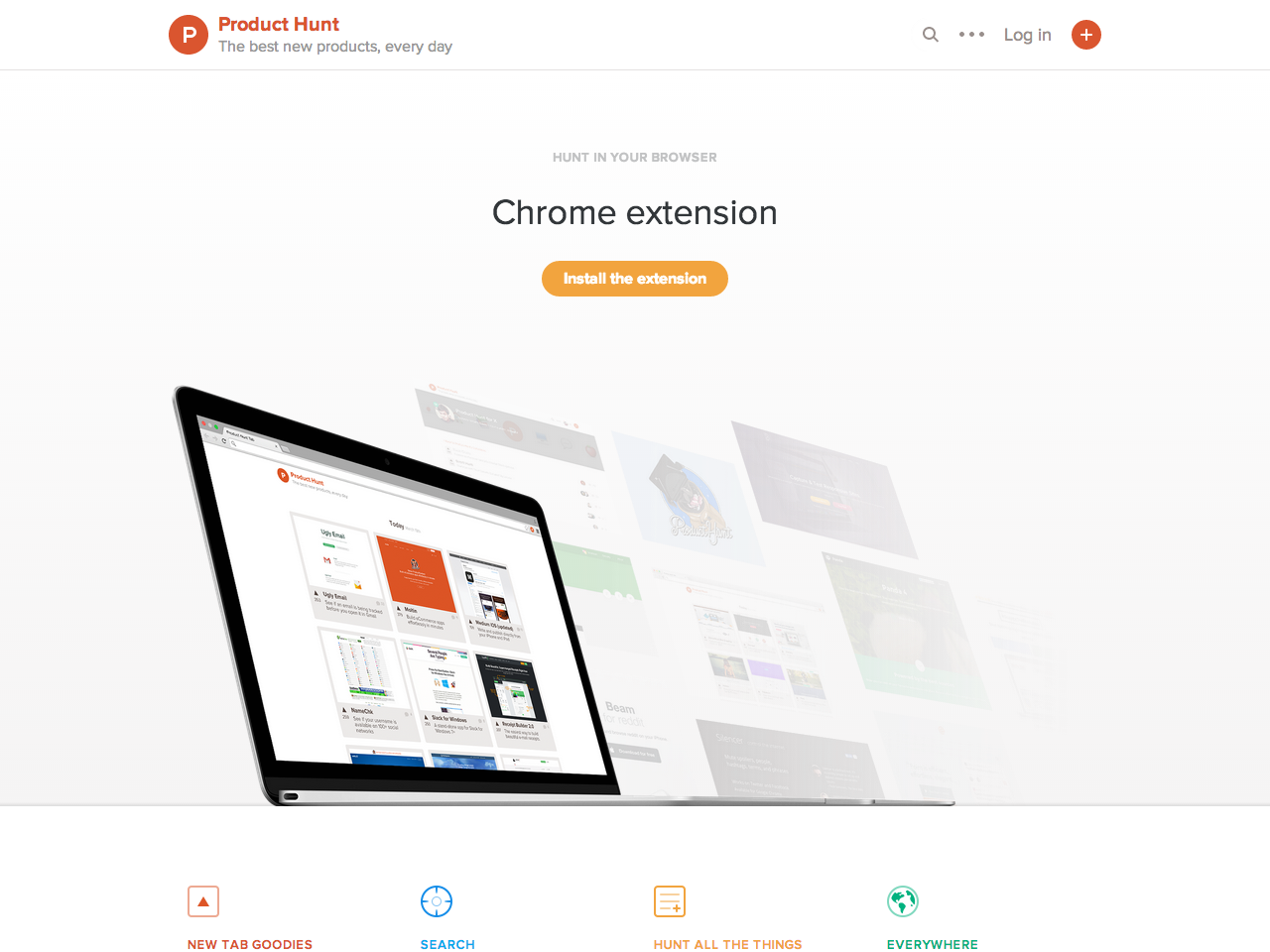 Product Hunt for Chrome